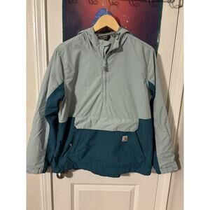 Carhartt Women Plus Size L Rain Defender Loose Fit Lightweight Packable Anorak